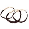 Hairdo Three Piece Braid Band Kit Headband Hair Wrap Around For Bun or Ponytail by Hairuwear, R6 Dark Chocolate view 3
