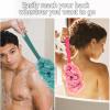 4Pack Back Scrubber for Shower, Evmliy Loofah Sponge Brush Exfoliating Body, Long Handle Scrub Brush for Shower with Loofah on a Stick for Back Use, Bathing Accessories Body Brushes (4Pack) view 3