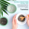 5pcs DIY Facial Cream Masks Mixing Bowl Mud Membrane Bowl PVC Home Anti Impact Facial Cream Bowl Light Green for Home Salon Use view 3