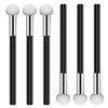 6 Pcs Foundation Sponge Powder Brush Makeup Puff Sponge with Handle Mushroom Makeup Sponges Concealer Sponge Makeup Brush Eye Makeup Applicator Eyeshadow Brushes for Women Girls (Black) view 1