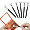 6 Pcs Foundation Sponge Powder Brush Makeup Puff Sponge with Handle Mushroom Makeup Sponges Concealer Sponge Makeup Brush Eye Makeup Applicator Eyeshadow Brushes for Women Girls (Black) view 4