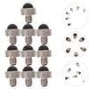 iplusmile 30 pcs Tool Noise Silencers Practical Tool: Grooming Scissor Metal Parts Barber Hairdressing Sound Haircutting Professional Bumpers Silencing Pet Replacement view 2