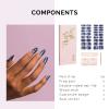 NAILOG Semi Cured Gel Nail Strips 34Pcs Gel Nail Stickers - Starry Night view 4
