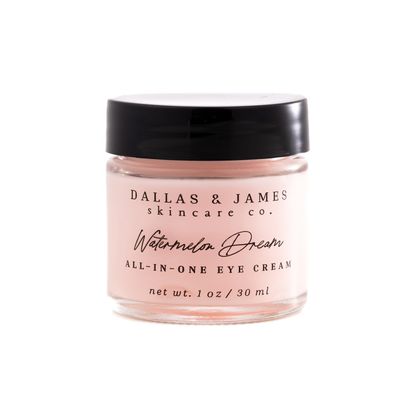 Dallas & James Skincare Co. Watermelon Dream All-In-One Eye Cream with Cloudberry: Brighten, Smooth Lines, Deeply Hydrate Eye Area