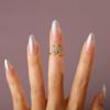 Rumtock CZ Crystal Beads Butterfly Fingernail Opening Ring Nail Decoration for Women Girls Little Finger Nail Art view 4