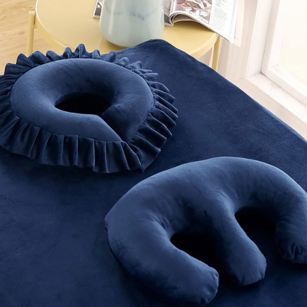 oiakus Beauty Salon Breast Pillow and Facial Pillow, Face Cushion for Massage Table, Feminine Bolster Breast Pillow Face Cradle Rest Pillow for Massage Table SPA Salon