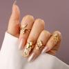 Rumtock CZ Crystal Beads Women Nail Cap Finger Tip Manicure Protective Nail Art for Women Girls Statement Punk Jewelry view 2