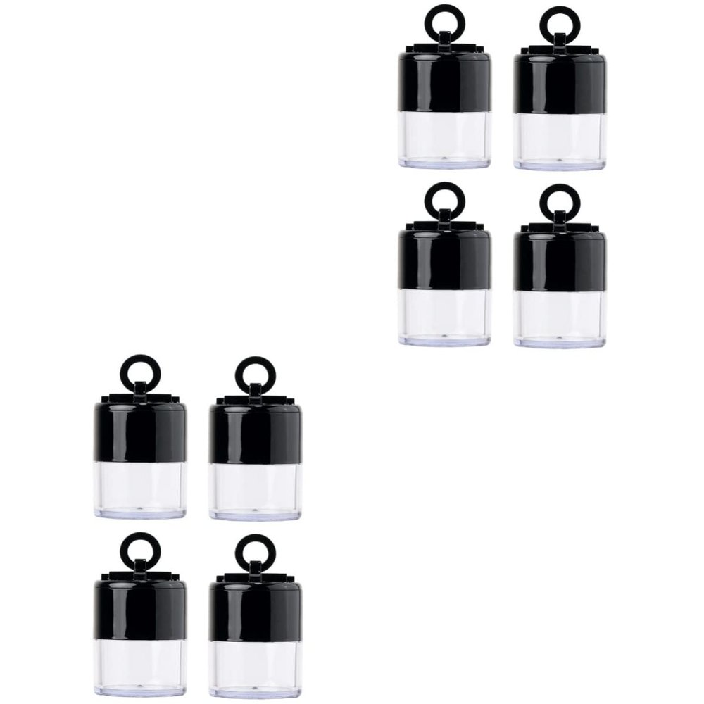 minkissy 8pcs Compact Powder Case Reusable Mini Powder Container for Travel Party