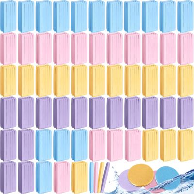 720 Count Makeup Facial Sponges Compressed Exfoliating Face Sponges for Cleansing Removal Wash Round Face Pads for Women Wash Cleansing Makeup, 4 Colors