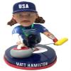 Bobbleheads Matt Hamilton Curling Olympics Team USA 2022 Long Hair view 1