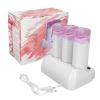3Pcs Depilatory Machine Set Portable Electric Body Triple Roller Wax Heater 40w Beauty Salons Hair R ler Wax Heater 40w Beauty Salons Hair Removal Kit view 1