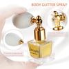 Etercycle Gold Body Glitter Spray, Shimmering Spray Powder Sparkle Powder, Cosmetic Shimmer Makeup Glitter for Hair and Body Face Clothes Nail Art Craft Design Easter Christmas Halloween Crafts view 2