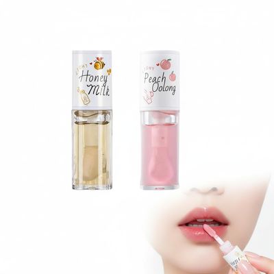 KTouler Crystal Jelly Moisturizing Lip Oil 2Pcs Hydrating Lip Gloss Set Plumping Long Lasting Glow Oil Lip Care Tools