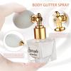 Etercycle White Body Glitter Spray, Shimmering Spray Powder Sparkle Powder, Cosmetic Shimmer Makeup Glitter for Hair and Body Face Clothes Nail Art Craft Design Easter Christmas Halloween Crafts view 2