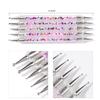 Beaupretty 10pcs Nail Art Dual Tipped Painting Tools Rhinestone Applicator Pens Handles for Dotting Drawing and Foil Carving for Home and view 3