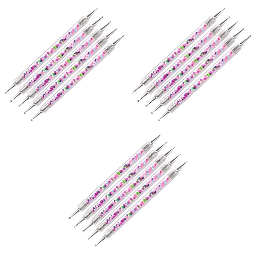 Beaupretty 15pcs Dual-ended Nail Art Dotting Pen Nail Painting Tools for Professional Home Use for Accessories Easy to Carry Use