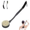 Back Brush Long Handle for Shower, 20.5 Bath Brush, Back Scrubber, Shower Body Brush with Curved Handle for Elderly Disabled, Limited Mobility, Frozen Shoulder,Men and Women view 1