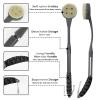 Back Brush Long Handle for Shower, 20.5 Bath Brush, Back Scrubber, Shower Body Brush with Curved Handle for Elderly Disabled, Limited Mobility, Frozen Shoulder,Men and Women view 2