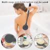 Back Brush Long Handle for Shower, 20.5 Bath Brush, Back Scrubber, Shower Body Brush with Curved Handle for Elderly Disabled, Limited Mobility, Frozen Shoulder,Men and Women view 3