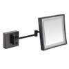 Feiyxu Wall Mounted Lighted Vanity Mirror with Lights,3X Magnifying Bathroom Makeup Mirror,8 Inch Bathroom with Light Mirror,Folding Telescopic Makeup Mirror for Home Makeup, Shaving view 1