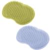 2 PCS Shower Foot & Back Scrubber, Massage Pad, Wall-Mounted Back Scrubber, Silicone Bath Massage Cushion Brush with Suction Cups, Bathroom Wash Foot Mat Exfoliating Dead Skin Foot Brush view 1