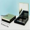 Square Magnetic Plastic Makeup Palette Empty Eyeshadow Pallet Refillable Lipstick Organizer Pan with Mirror for DIY Cosmetic Foundation Shading Powder Blush Pressed Powder Container Gold Pack of 6 view 2