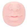 Dioche Silicone Piercing Model with Mouth, Flexible Soft Imitation Nose Model, Reusable Nose Displays for Teaching Piercing Practice, Approx. 7 x 7.5 x 4.2cm (Light Skin Color) view 1