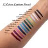 TWOMODE 13 Colors Eyeliner Pencil Colorful Eye Shadow Pencil Eyebrow Pen Glitter Matte for Women Eye&Lip Liner Professional Eye Makeup view 2