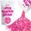 Hemway Ultra Sparkle Glitter - Baby Pink Iridescent | 100g Multi Size Metallic Flakes for Resin & Epoxy Crafts | Supplies for Tumblers, Festival, Art, Decoration view 1