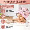 Electric Hair Steamer Cap for Deep Conditioning 3 Mode Temperature Control Heat Cap Thermal Electric Heating Cap for Home Hair Care Treatment Soft Bear Design view 3