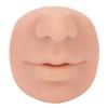 Dioche Silicone Piercing Model with Mouth, Flexible Soft Imitation Nose Model, Reusable Nose Displays for Teaching, Approx. 7 x 7.5 x 4.2cm (Medium Skin Color) view 1