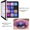 Boobeen Colorful Eyeshadow Palette Makeup-16 Colors, Matte and Glitter Eyeshadow, Bright Eyeshadow palettes, Blendable, Easy to Build Dramatic Glamour Looks (Blue) view 4
