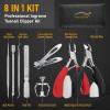Toenail Clippers for Seniors Thick Toenails- Heavy Duty Podiatrist Ingrown Toe Nail Cutter for Men, Professional & Adults - Easy Grip Handle Stainless Steel (Large, 8, Count) view 2