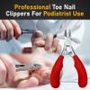 Toenail Clippers for Seniors Thick Toenails- Heavy Duty Podiatrist Ingrown Toe Nail Cutter for Men, Professional & Adults - Easy Grip Handle Stainless Steel (Large, 8, Count) view 3