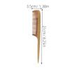 minkissy Green Sandalwood Hair Comb 21cm Long Handle Pointed Tail Wooden Comb for Men Sandalwood Hair Comb Men view 2