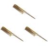 FRCOLOR 3pcs Green Sandalwood Hair Comb Pointed Tail Wooden Comb for Hair Smoothing Fine Tooth -friendly Scalp view 1