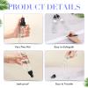 Eccliy 32 Pcs 8 oz Spray Bottles Fine Mist Cleaning Bottles Clear Empty Plastic Travel Sprayer Refillable Sprayer with Cap for Cleaning Solutions Oils Travel Perfumes(Black,Clear) view 3