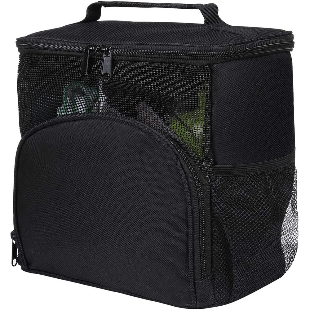 AB1 Shower Caddy Bag Portable Hanging Shower Tote Bags with Hook Travel Toiletry Bag for Men and Women Large Cosmetics Makeup Organizer Pouch for College Dorm Room AB1(Black)
