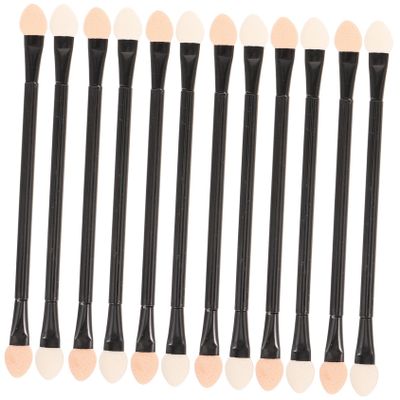 30 pcs Applicator Eyeliner Ladies Double Dual Makeup Handle Tools Tool Brush Women Long Sides Disposable Shadow Professional Sponge Cosmetic Head Eyeshadow