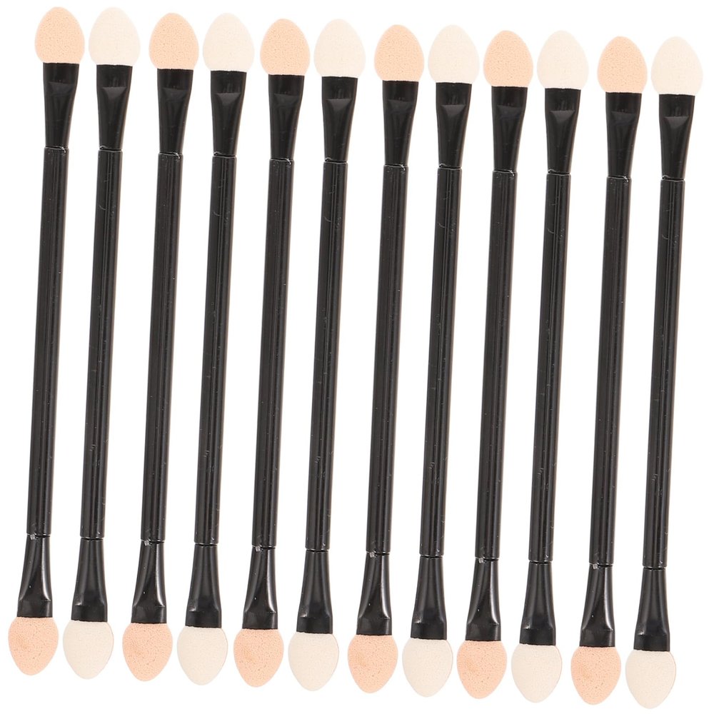 30 pcs Applicator Eyeliner Ladies Double Dual Makeup Handle Tools Tool Brush Women Long Sides Disposable Shadow Professional Sponge Cosmetic Head Eyeshadow