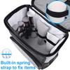 AB1 Shower Caddy Bag Portable Hanging Shower Tote Bags with Hook Travel Toiletry Bag for Men and Women Large Cosmetics Makeup Organizer Pouch for College Dorm Room AB1(Grey) view 2