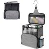 AB1 Shower Caddy Bag Portable Hanging Shower Tote Bags with Hook Travel Toiletry Bag for Men and Women Large Cosmetics Makeup Organizer Pouch for College Dorm Room AB1(Grey) view 3