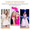 for Double Head Long with Women Double-ended Sides Tools Disposable Sponge Brush Eyeshadow Applicator Tool Eyeliner Shadow Handle Makeup Ladies Eye view 3