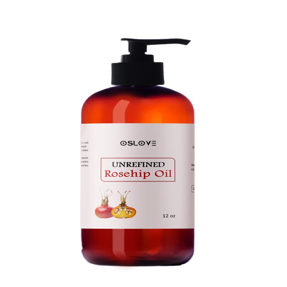 Oslove Organics Unrefined Pure Organic Rosehip Oil-12oz