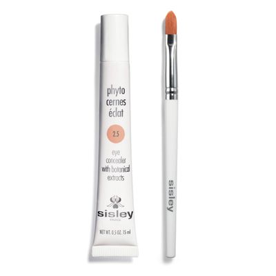 Sisley Paris Phyto-Cernes Eclat, No. 2.5 - 15 mL - Eye Concealer - Tinted Anti-Dark Circles Product - Instantly Masks Dark Circles & Targets Puffiness - Natural, Long-Wear Finish - Includes Brush