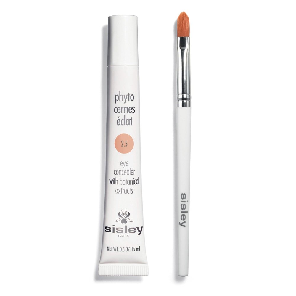 Sisley Paris Phyto-Cernes Eclat, No. 2.5 - 15 mL - Eye Concealer - Tinted Anti-Dark Circles Product - Instantly Masks Dark Circles & Targets Puffiness - Natural, Long-Wear Finish - Includes Brush