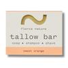 fierce nature Multi-Use Pure Tallow Bar | Organic & Natural Moisturising Bar for Face, Body, Hands & Hair | Non-Toxic Skincare Essential (Sweet Orange) view 1
