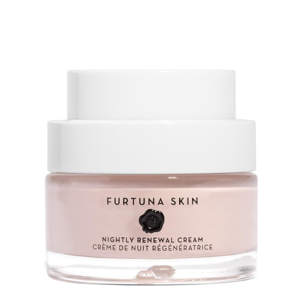 Furtuna Skin Nightly Renewal Cream - Intensive Overnight Regenerative Repair Moistrurizer, Bakuchiol & Ceramide Infused, Vegan, EWG Verified