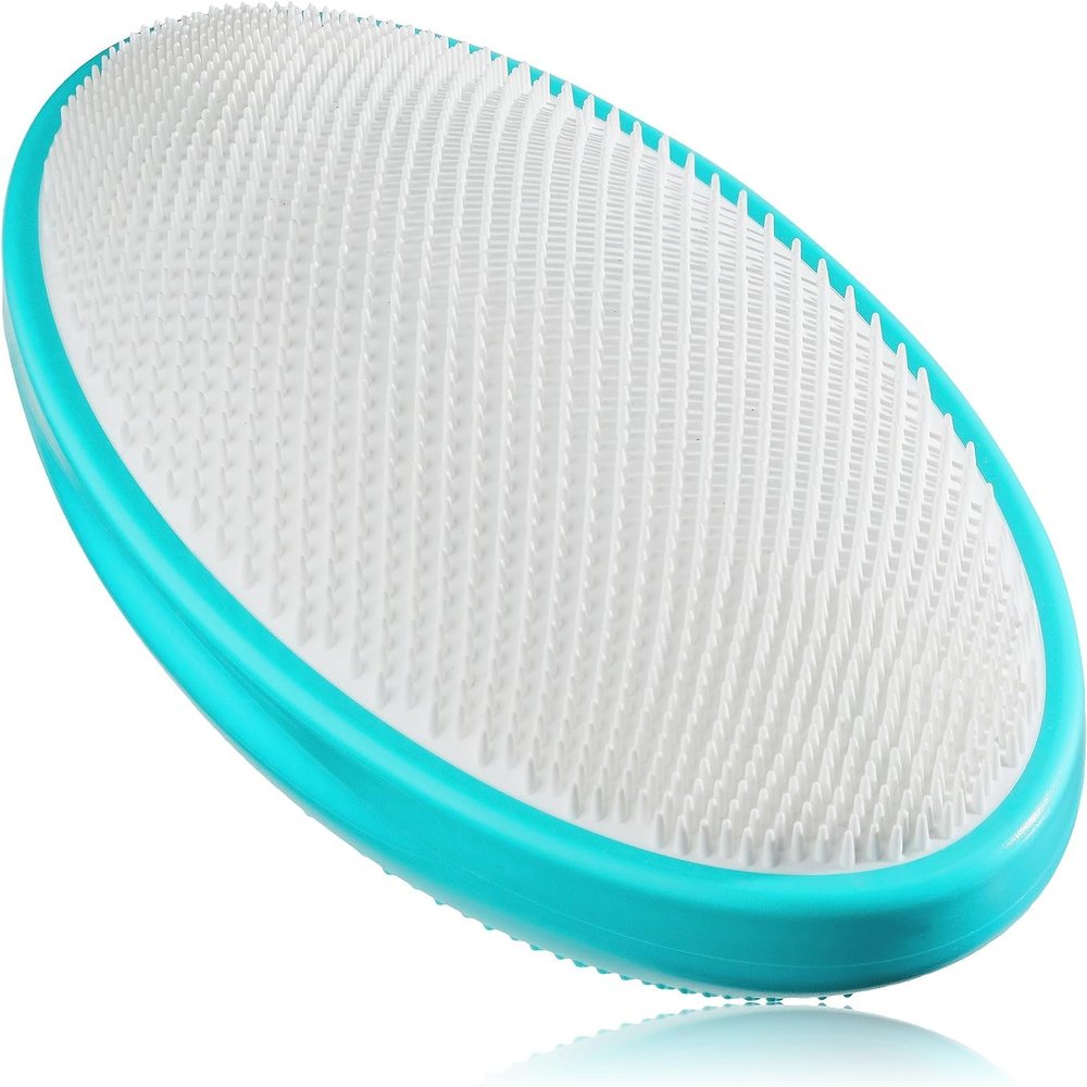 WIZKER Premium Ingrown Hair Exfoliating Brush: Soft + Firm Face Body Scrubber, Sensitive Skin Exfoliator, Prevents Razor Bumps, Shave, Laser, Wax, Epilation, Dermaplaning  Waterproof, Mold Resistant