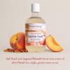 Deep Steep Bubble Bath, Peach Praline 17 oz  Hypoallergenic, Clinically Tested Soothing Soak with Shea Butter & Argan Oil  Sulfate-Free view 3